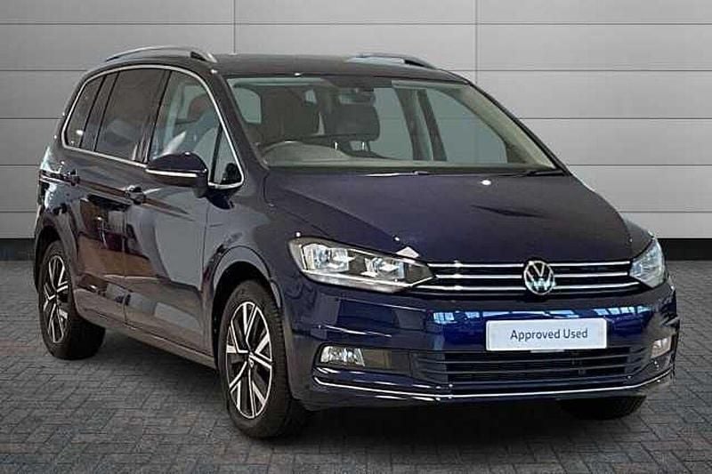 Atlantic blue Used 2022 VW Touran SEL MPV | £26,990 (A bit pricey) - Image 1/4