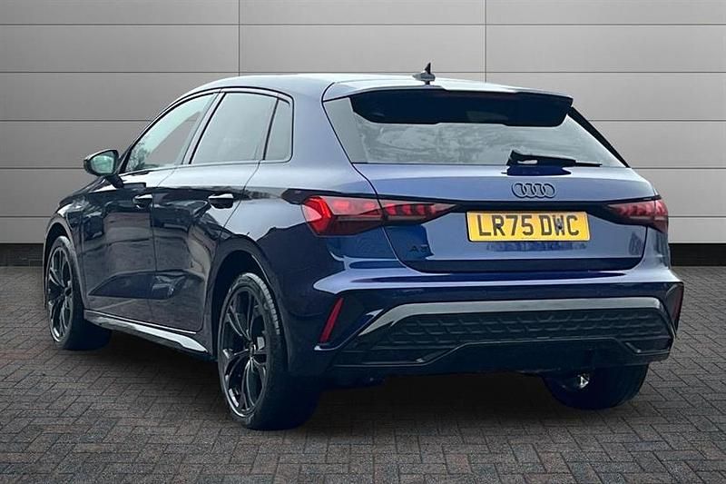 New Audi A3 e-tron Black Edition 204 HP (150 kW) 2025 Navarra blue Hatchback