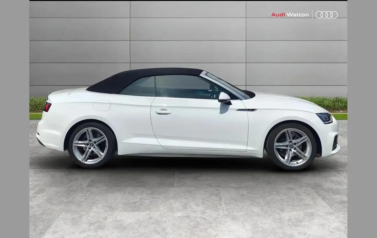 Used Audi A5 Cabriolet S-Line 187 HP (137 kW) 2018 White Cabriolet