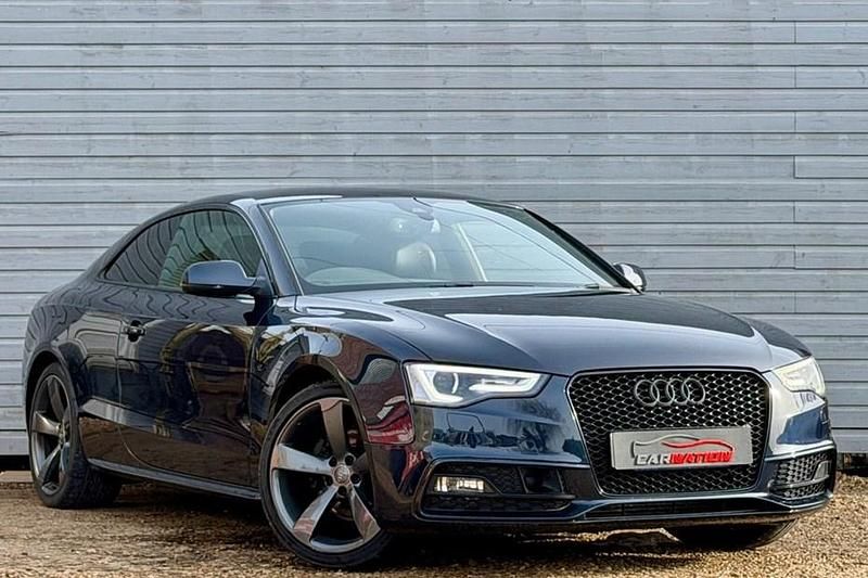 Used Audi A5 Black Edition 177 HP (130 kW) 2014 Blue Coupe