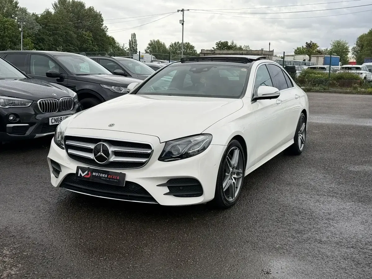 Used Mercedes E220 AMG Line Premium Plus 2019 White Sedan