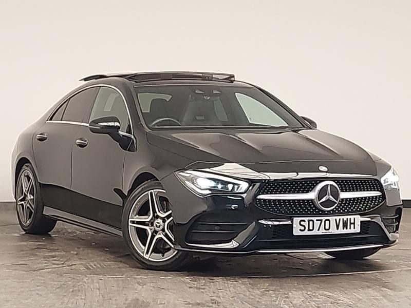 Used Mercedes CLA200 AMG Line Premium Plus 163 HP (119 kW) 2020 Black Coupe
