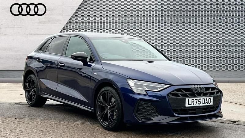 Blue Used 2025 Audi A3 e-tron Black Edition Hatchback | £32,990 - Image 1/4
