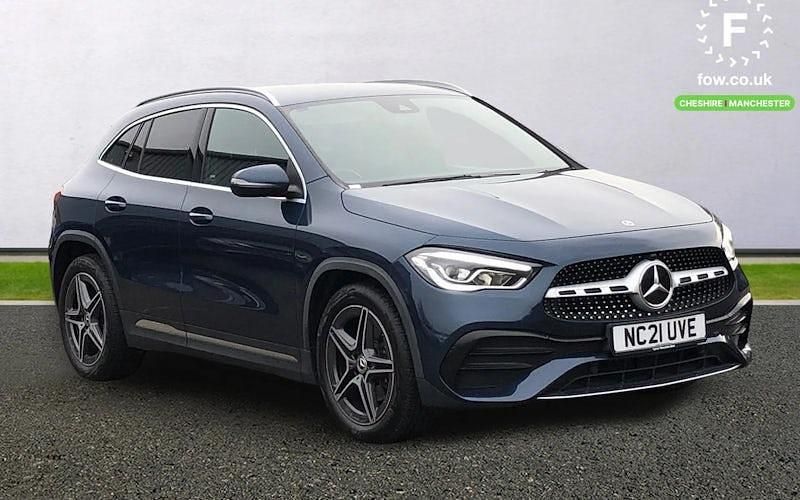 Used Mercedes GLA200 AMG line 150 HP (110 kW) 2021 Blue SUV