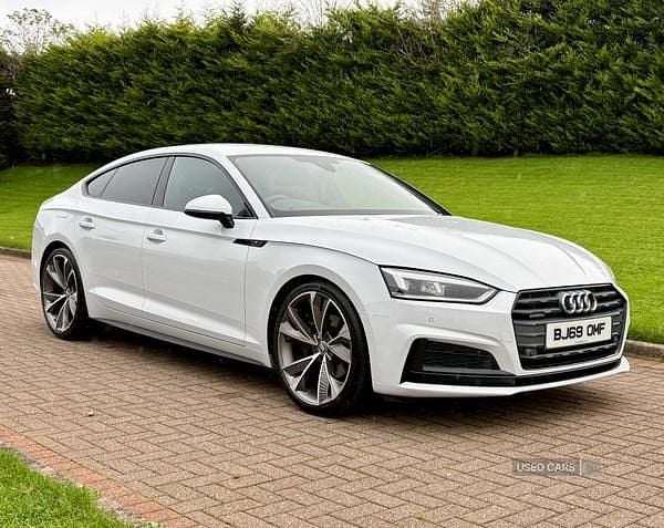 White Used 2019 Audi A5 S-Line Hatchback | £17,750 (Fair price) - Image 1/4