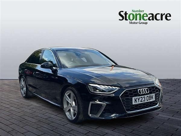 Black Used 2023 Audi A4 S-Line Sedan | £23,995 (Fair price) - Image 1/4