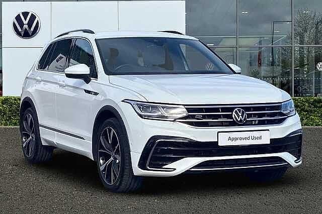 White Used 2022 VW Tiguan R-line SUV | £29,830 (Fair price) - Image 1/4