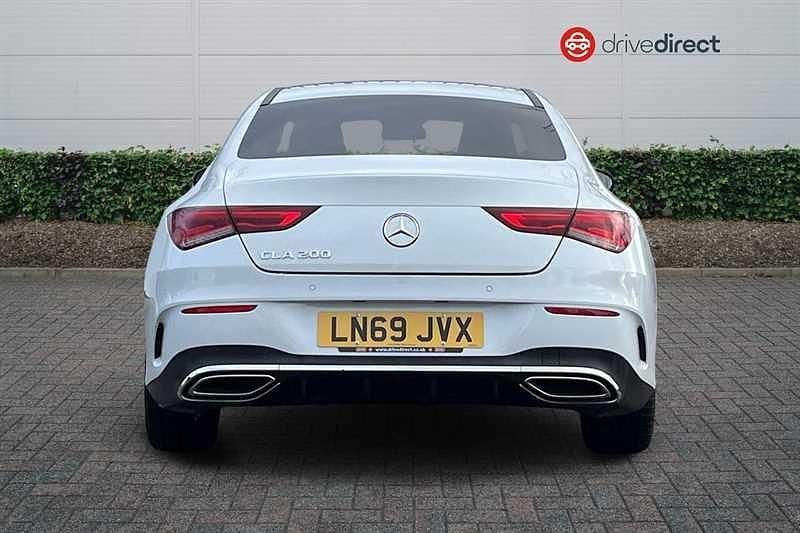 Used Mercedes CLA200 AMG line 163 HP (119 kW) 2020 White Coupe