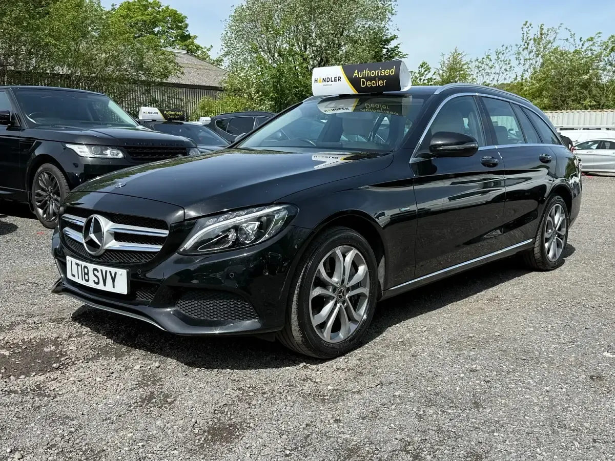 Used Mercedes C350e 2018 Black Estate