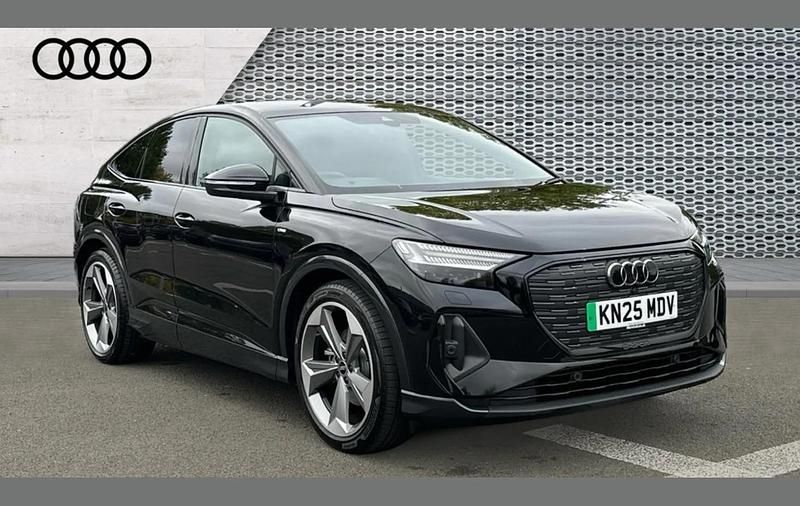 Black Used 2025 Audi Q4 Sportback e-tron Black Edition SUV | £32,843 - Image 1/4