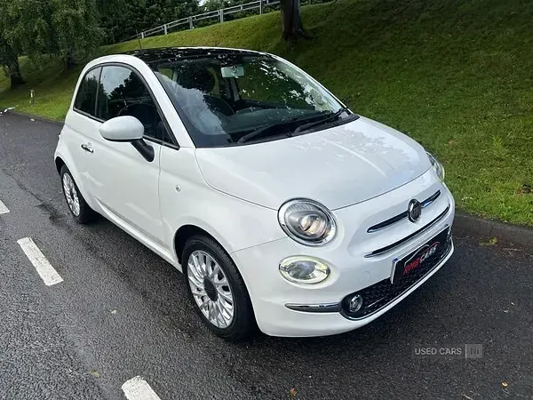 Used Fiat 500 Lounge 69 HP (50 kW) 2017 White Hatchback