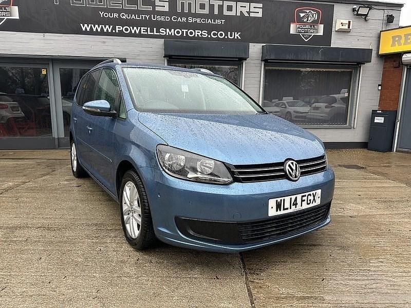 Used VW Touran SE 105 HP (77 kW) 2014 Blue MPV