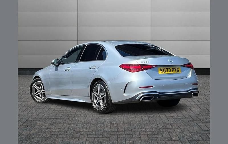 Used Mercedes C200 AMG line 201 HP (147 kW) 2024 Silver Sedan