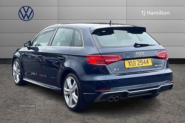 Used Audi A3 S-Line 150 HP (110 kW) 2019 Blue Hatchback