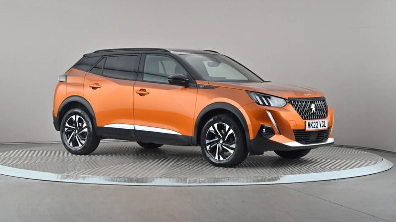 Orange Used 2022 Peugeot 2008 GT SUV | £13,977 (Good price) - Image 1/4