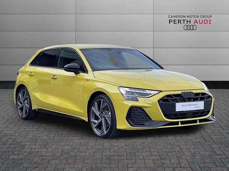 Yellow New 2025 Audi A3 Black Edition Hatchback | £31,995 (Good price) - Image 1/4