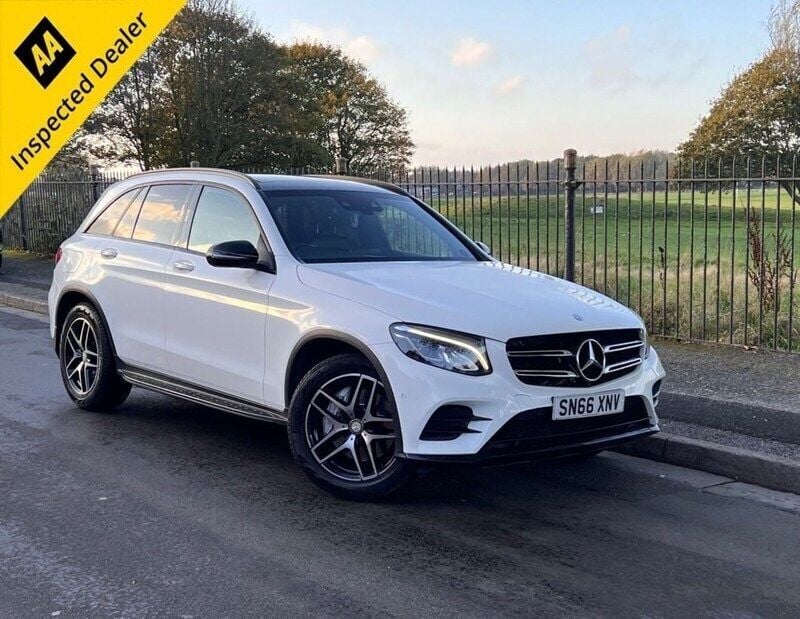 White Used 2016 Mercedes GLC250 AMG line SUV | £17,995 (Fair price) - Image 1/4