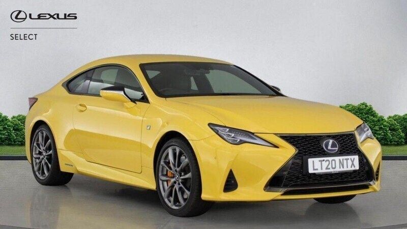 Yellow Used 2020 Lexus RC300h Sport Line Coupe | £29,950 - Image 1/4