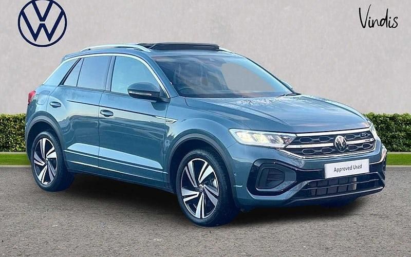 Blue Used 2025 VW T-Roc R-line SUV | £28,723 (Fair price) - Image 1/4