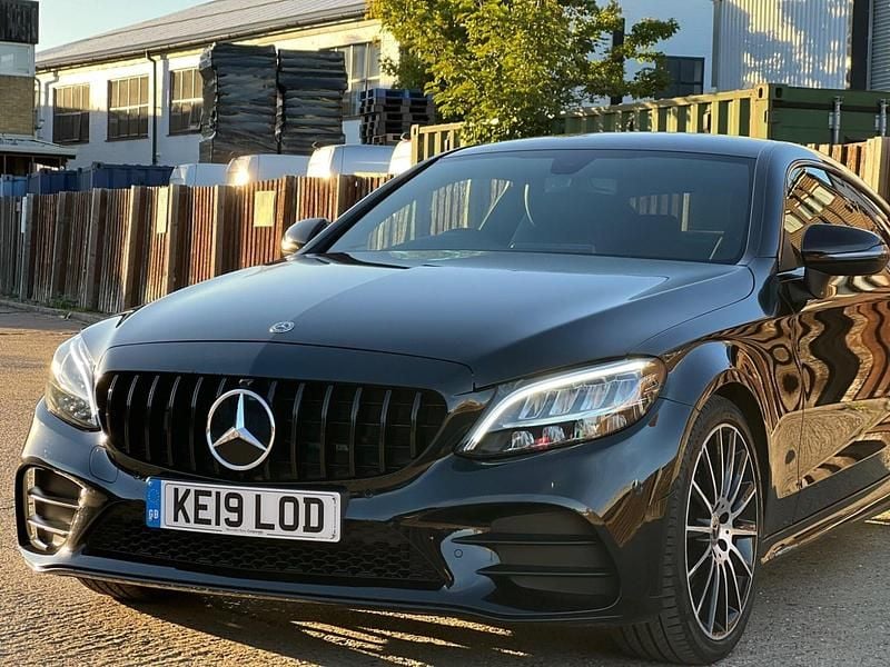 Used Mercedes C200 AMG line 184 HP (135 kW) 2019 Black Coupe