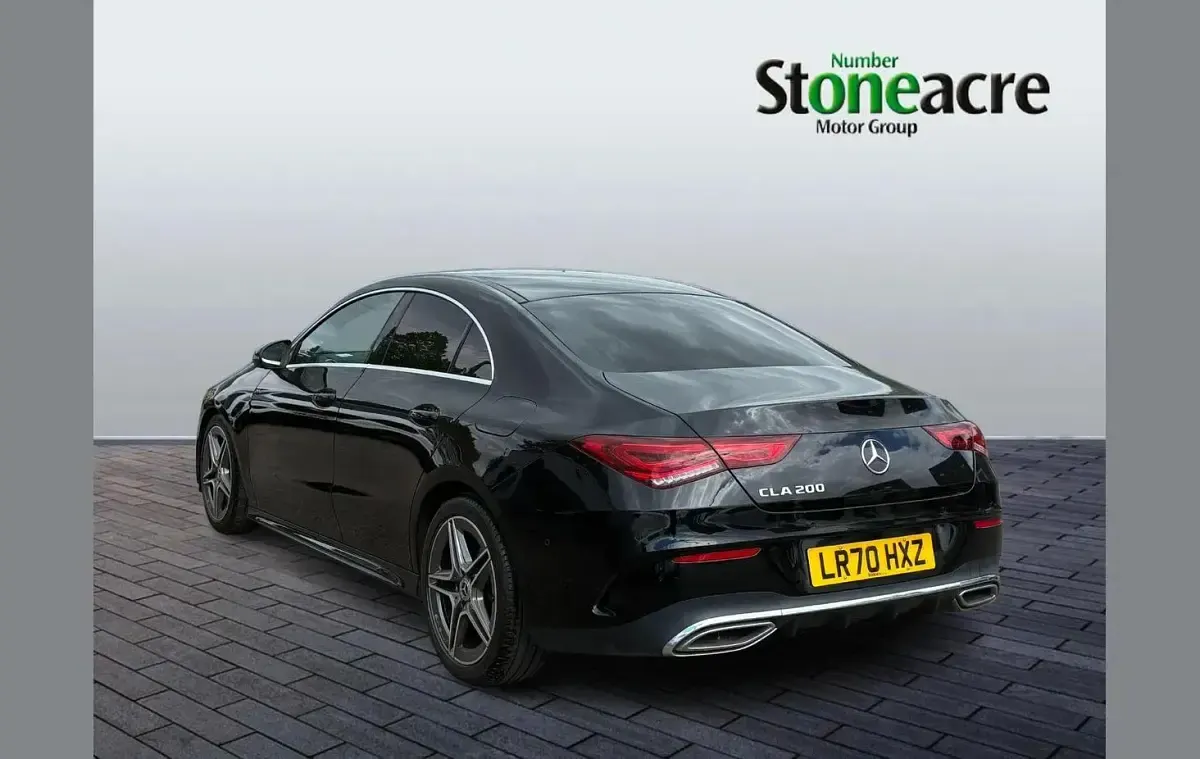 Used Mercedes CLA200 AMG line 163 HP (119 kW) 2020 Black Coupe