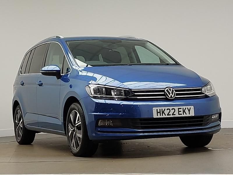 Blue Used 2022 VW Touran SEL MPV | £22,998 (Fair price) - Image 1/4