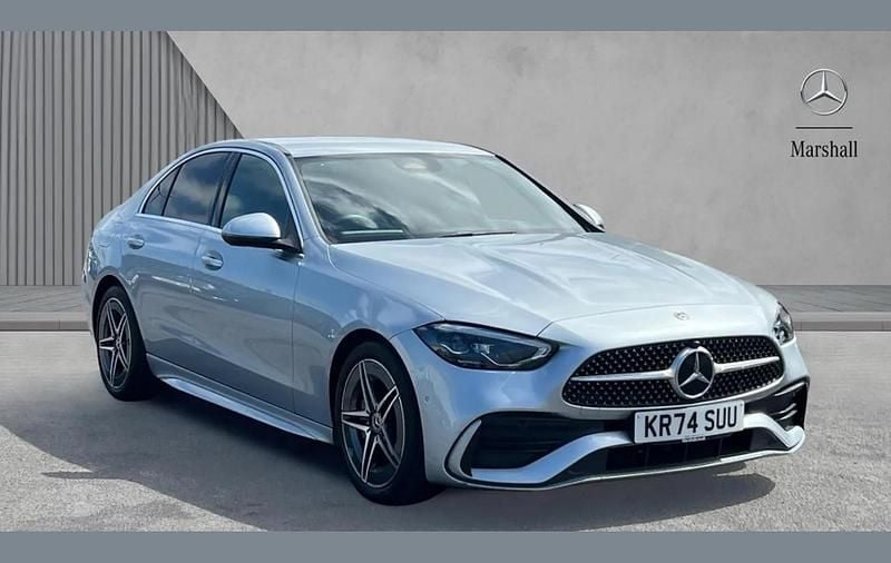 Silver Used 2024 Mercedes C200 AMG line Sedan | £31,980 (Fair price) - Image 1/4