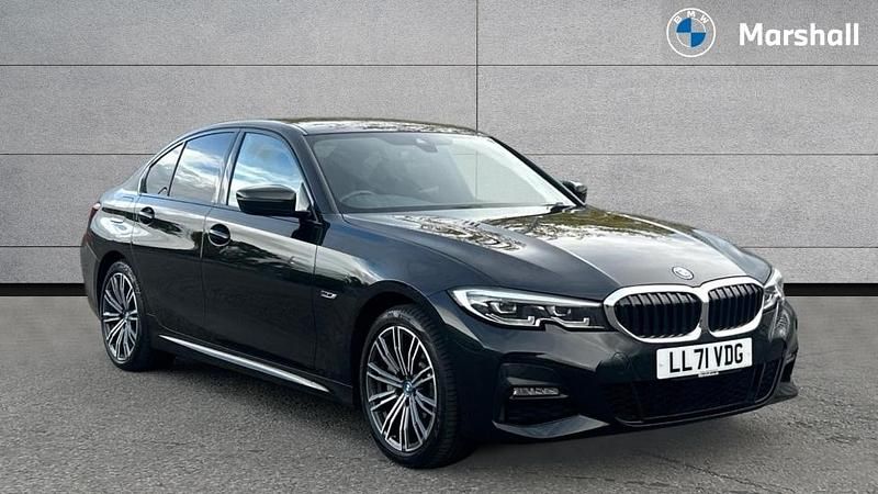 Black Used 2021 BMW 330e M Sport Sedan | £22,111 (Fair price) - Image 1/4