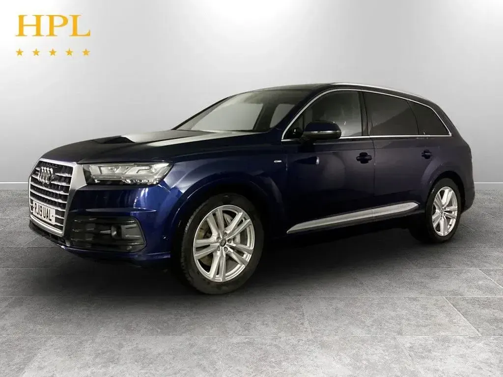 Used Audi Q7 S-Line 286 HP (210 kW) 2019 Blue SUV