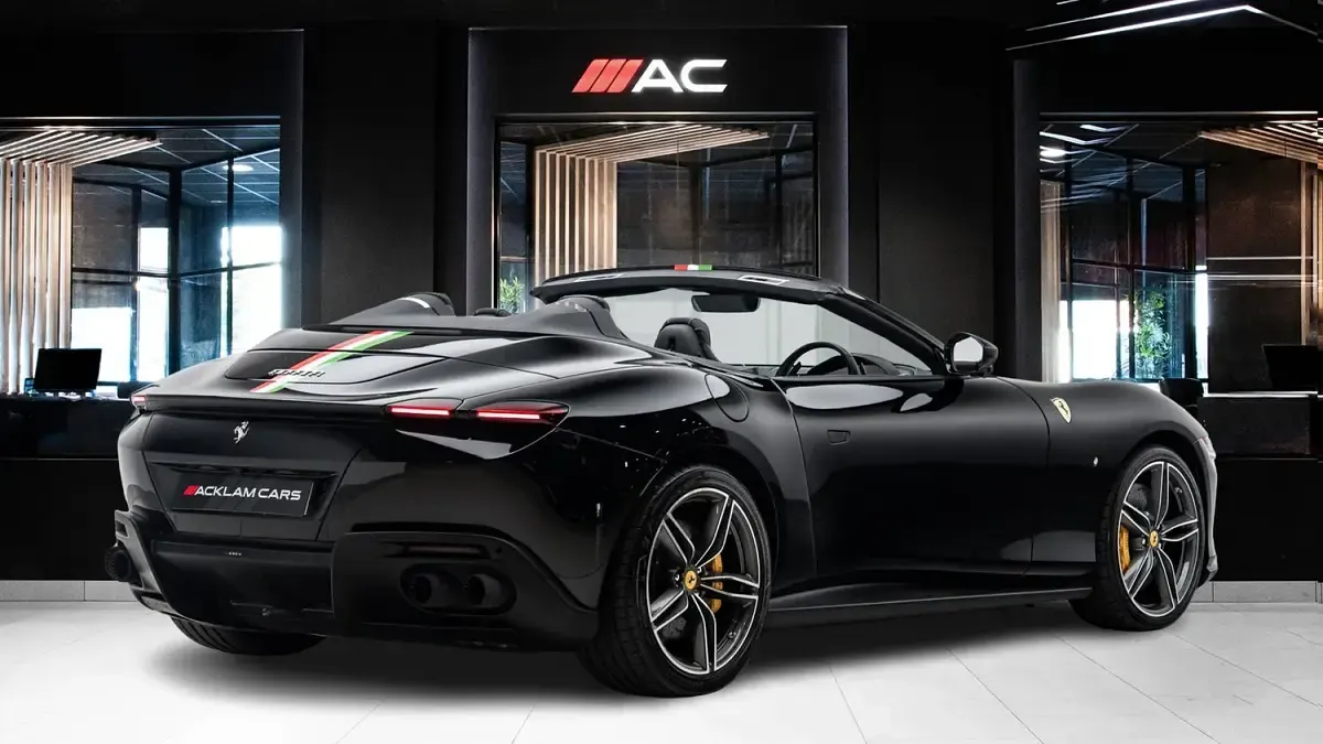 New Ferrari Roma 2025 Black Cabriolet