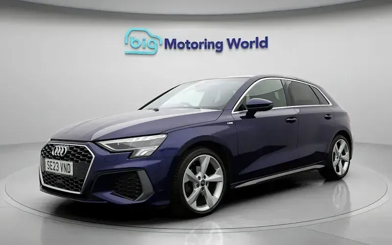 Used Audi A3 Sportback S-Line 110 HP (80 kW) 2023 Blue Hatchback