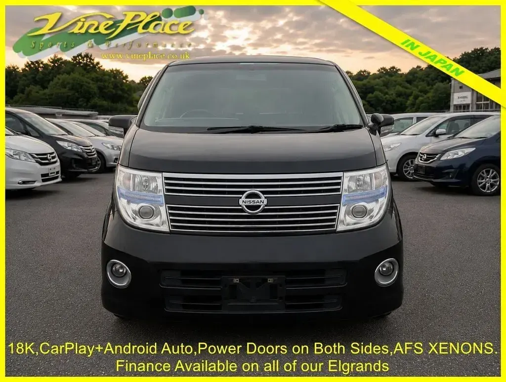 Used Nissan Elgrand 2009 Black MPV
