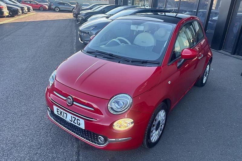 Used Fiat 500 Lounge 69 HP (50 kW) 2017 Red Hatchback