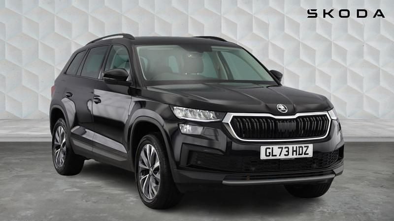 Black magic pearl effect Used 2023 Skoda Kodiaq SE Drive SUV | £24,575 (Super price) - Image 1/4