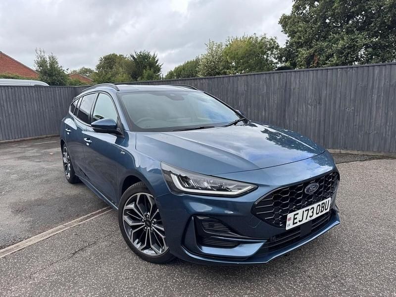 Blue Used 2023 Ford Focus ST-Line X Estate | £21,100 (A bit pricey) - Image 1/4