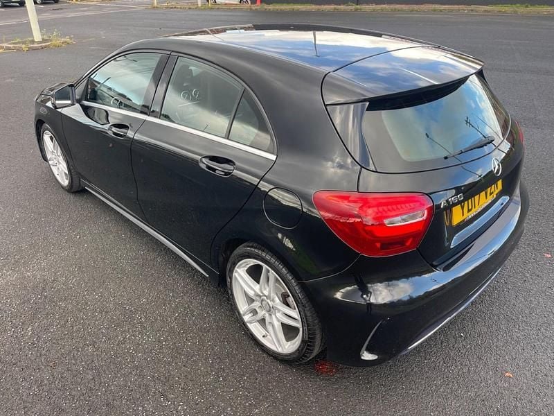 Used Mercedes A160 AMG line 102 HP (75 kW) 2017 Black Hatchback