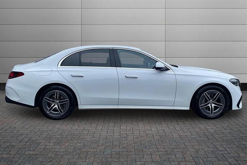 Used Mercedes E220 AMG line 197 HP (144 kW) 2025 Opalite white bright Sedan