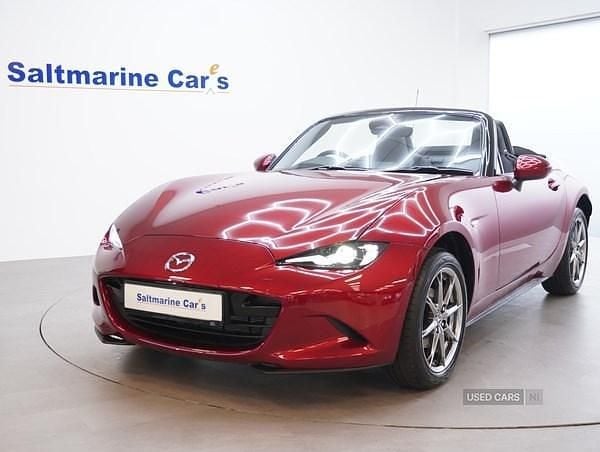 New Mazda MX5 Exclusive-Line 132 HP (97 kW) 2025 Red Cabriolet