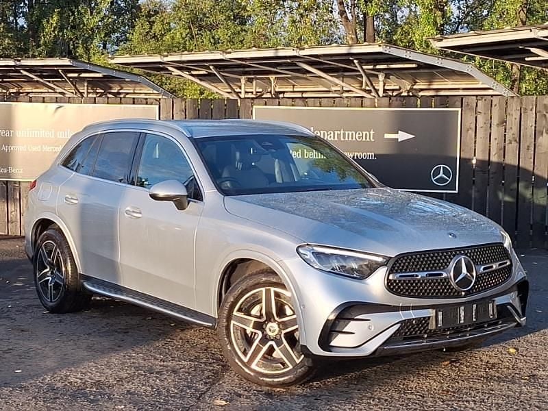 Hightech silver Used 2023 Mercedes GLC220 AMG line SUV | £40,998 - Image 1/4