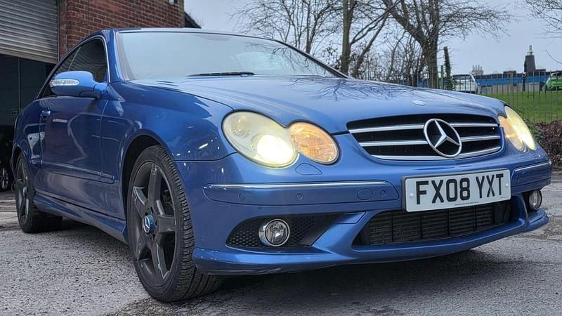 Used Mercedes CLK220 150 HP (110 kW) 2008 Blue Coupe