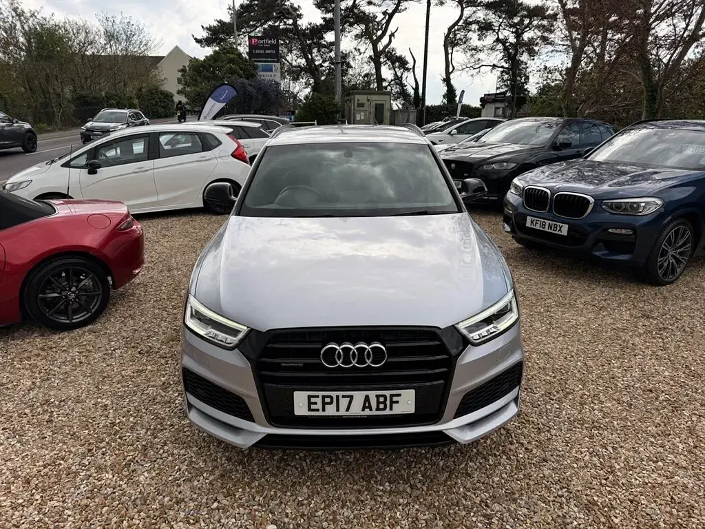 Used Audi Q3 Black Edition 184 HP (135 kW) 2017 Floret silver with dark interior trim SUV