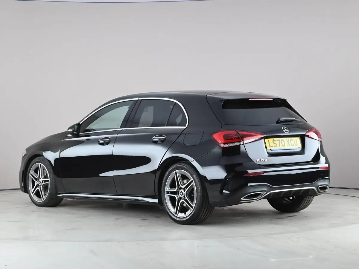 Used Mercedes A200 AMG line 163 HP (119 kW) 2020 Black Hatchback