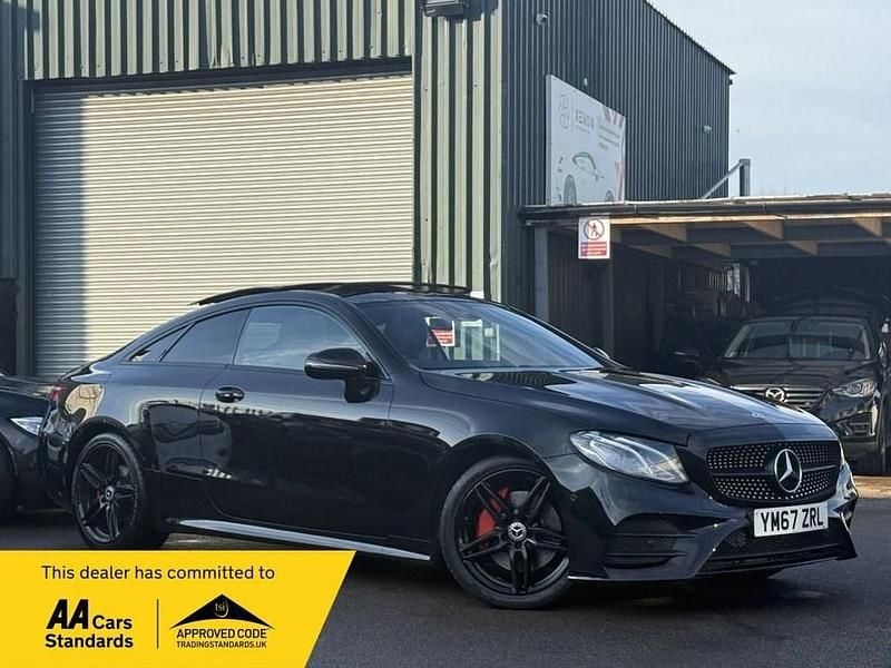 Black Used 2018 Mercedes E220 AMG line Coupe | £18,490 (Good price) - Image 1/4