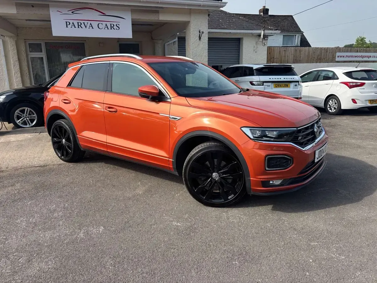 Used VW T-Roc R-line 150 HP (110 kW) 2018 Orange SUV