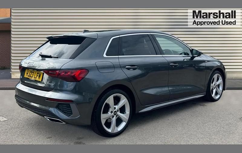 Used Audi A3 S-Line 110 HP (80 kW) 2023 Grey Sedan