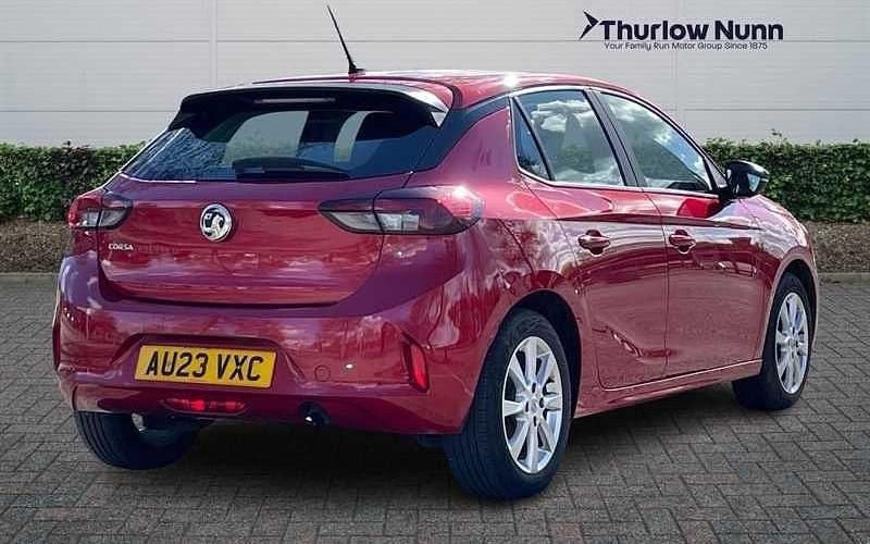 Used Vauxhall Corsa Design Edition 101 HP (74 kW) 2023 Crimson red Hatchback