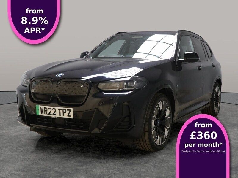 Black Used 2022 BMW iX3 M Sport SUV | £25,221 (Fair price) - Image 1/3