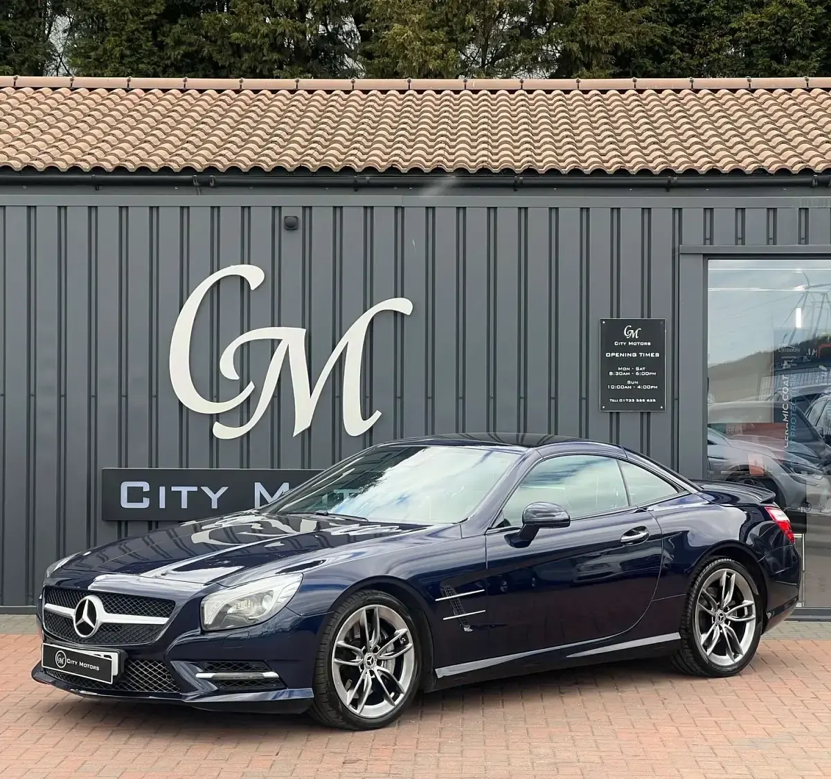 Used Mercedes SL400 AMG 333 HP (244 kW) 2015 Blue Cabriolet