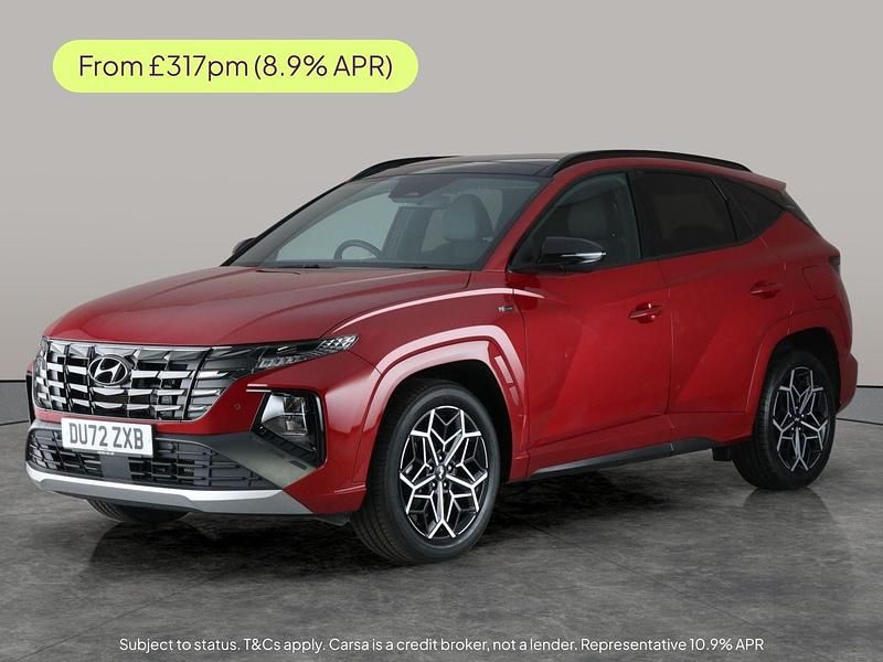 Red Used 2022 Hyundai Tucson N Line SUV | £22,725 (Fair price) - Image 1/3