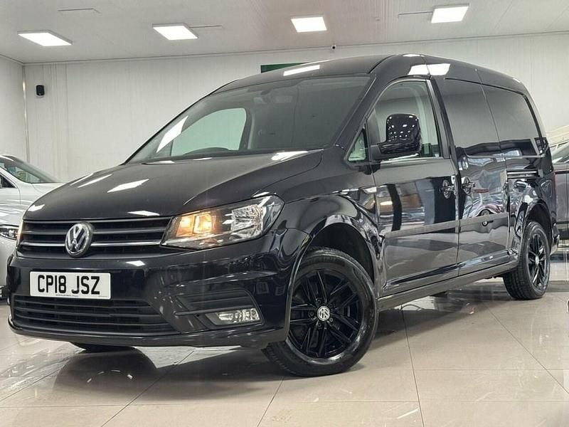 Black Used 2018 VW Caddy Maxi Highline MPV | £10,995 (Good price) - Image 1/4